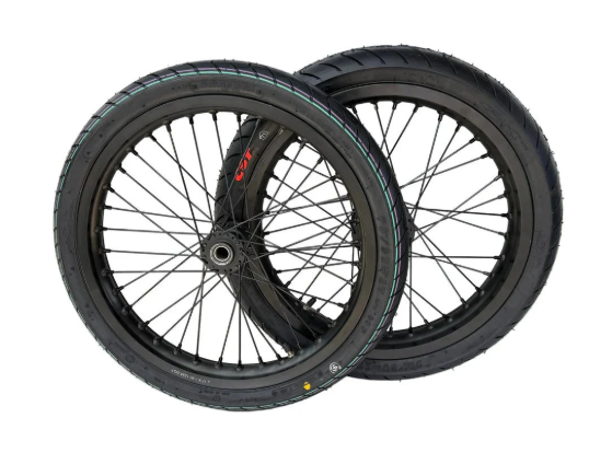 CST 17" Surron LBX / E Ride Pro Supermoto Wheel Set - Black