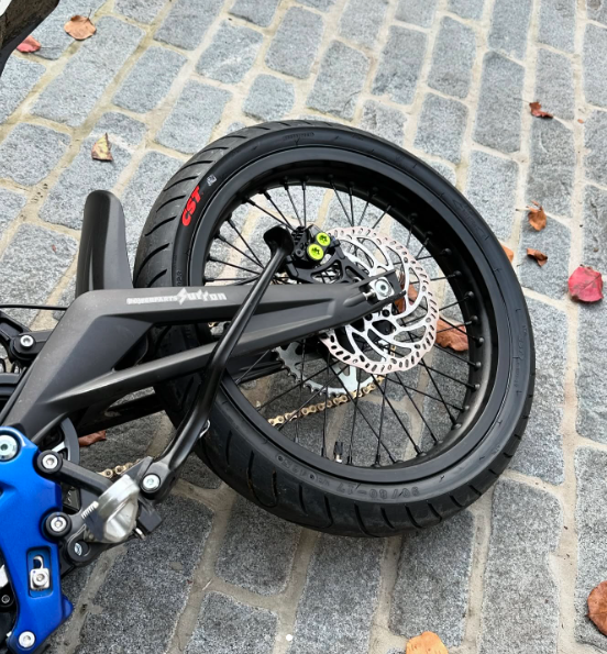 CST 17" Surron LBX / E Ride Pro Supermoto Wheel Set - Black